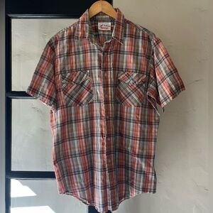Vintage 70’s Bad Berna Westerner Plaid Button Up
